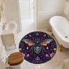 Colorful Winged Bee,Round Area Rug,Carpet Rug for Living Room Bedroom Sofa Playroom Decor,Non-slip Floor Mat
