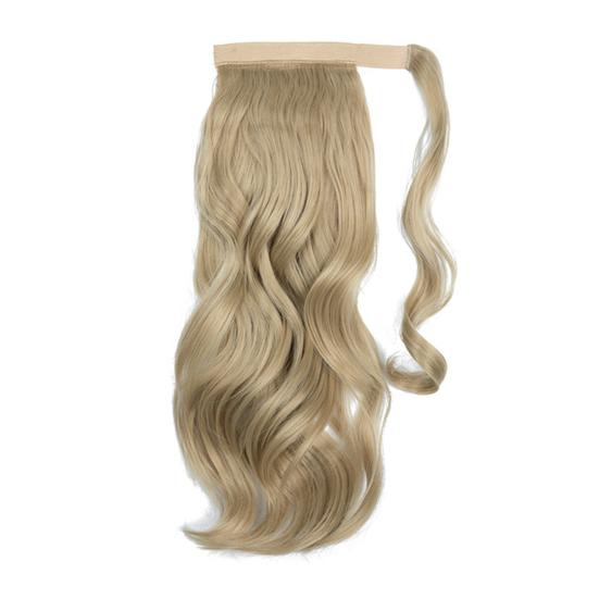 

Women Ponytail Extension with Wrap Around Band Natural Looking High Temperature Fiber Fluffy Long Wavy Synthetic Ponytail Hairpiece H