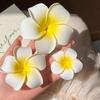 5.5/7/9cm Plumeria Flower Hair Clips For Girls Women Hairpins Egg Flower Exquisite Barrette Hawaiian Wedding Artificial Headwear