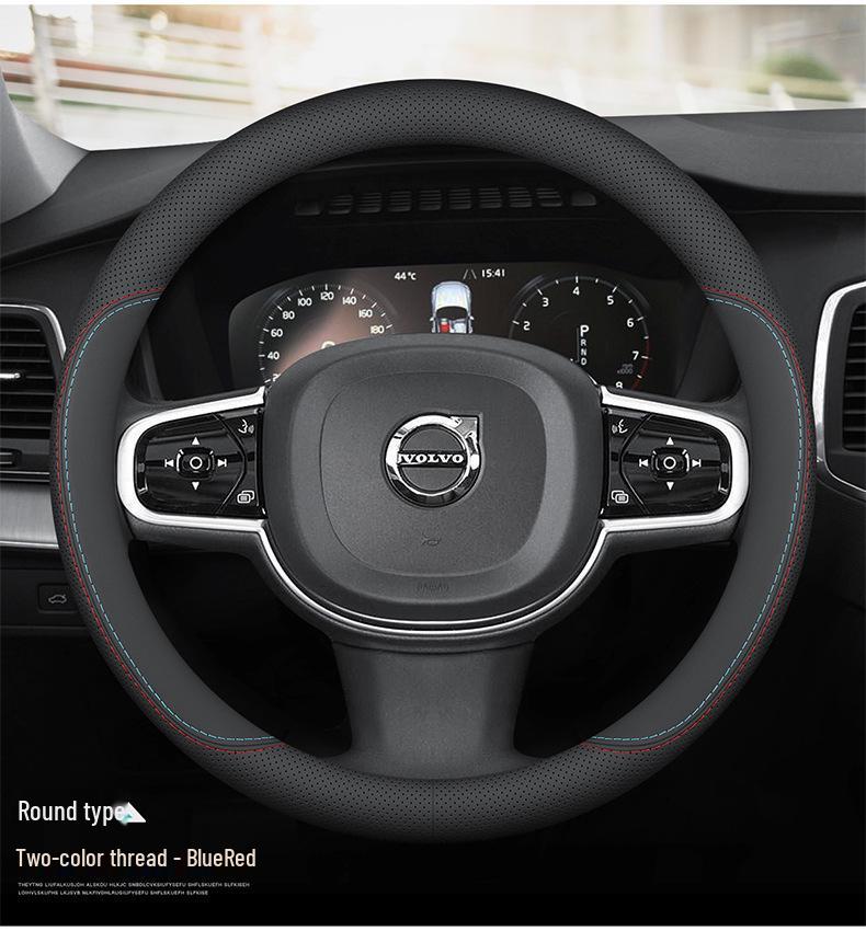 Volvo XC-Serie Echtes Leder Lenkradabdeckung