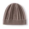 Cashmere autumn and winter new women's high-end solid color twisted flower thickened warm fashion knitted casual flanged hat