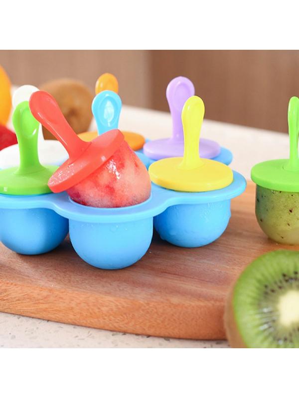 Silicone Baby Ice Cream Popsicle Molds Dessert Maker