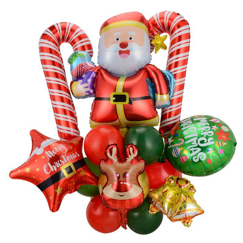 Foil Elf Christmas Balloon Santa Claus Carnival Holiday Party Decor Supplies