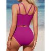 CHARMLEAKS Women's High Waisted Bikini Sets Sporty Two Piece SwimsuitBathing Suit with Pockets
