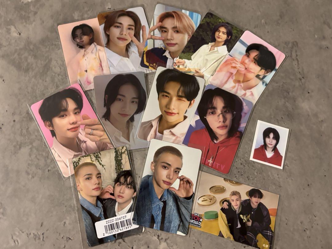 

[Б/У] Торговые карточки и ID-фото Хёнджина из Stray Kids (13 штук)