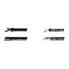 Glossy Black ABS Alphanumeric Badge for BMW E63 E64 F06 F12 F13 G32 - 630i 630d 640i 640d XDrive SDrive - Bright Silver Car Embl