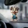 Acrylic Dog Delightful Hanging Charm For Car Rearview Mirror Unique Interior Accent