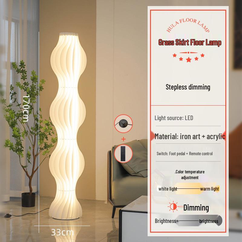 Grass Skirt Floor Lamp – Decorative LED Light for Living Room