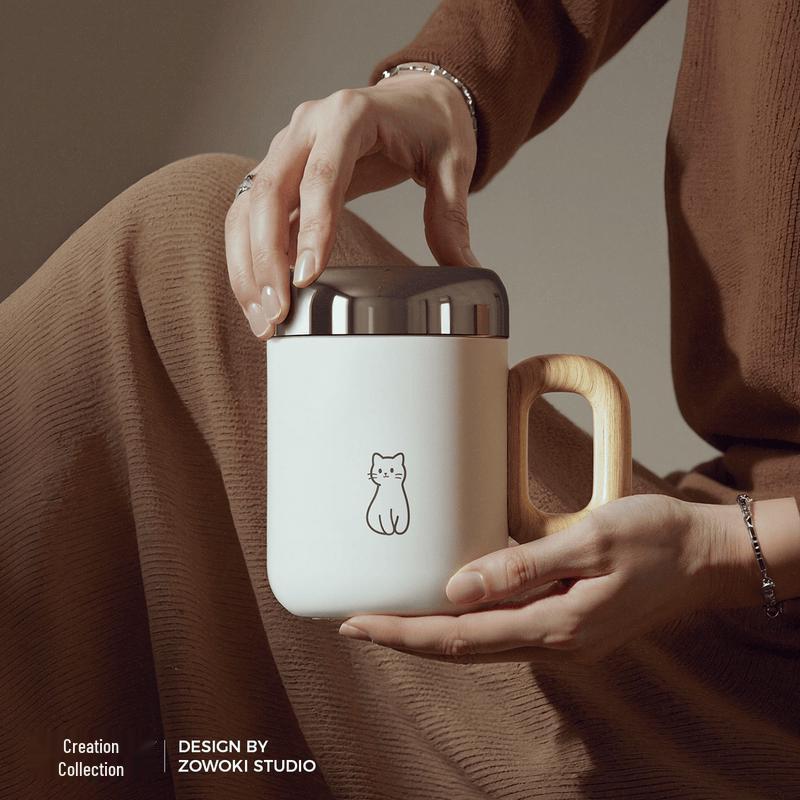 Zaowu Collection Wood Grain Insulated Mug