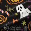 Cute Halloween Duvet Cover Set Cartoon Ghost Black Cat Pumpkin Tombstone Print Bedding Set Fashion Quilt Cover Set Bedroom Decor