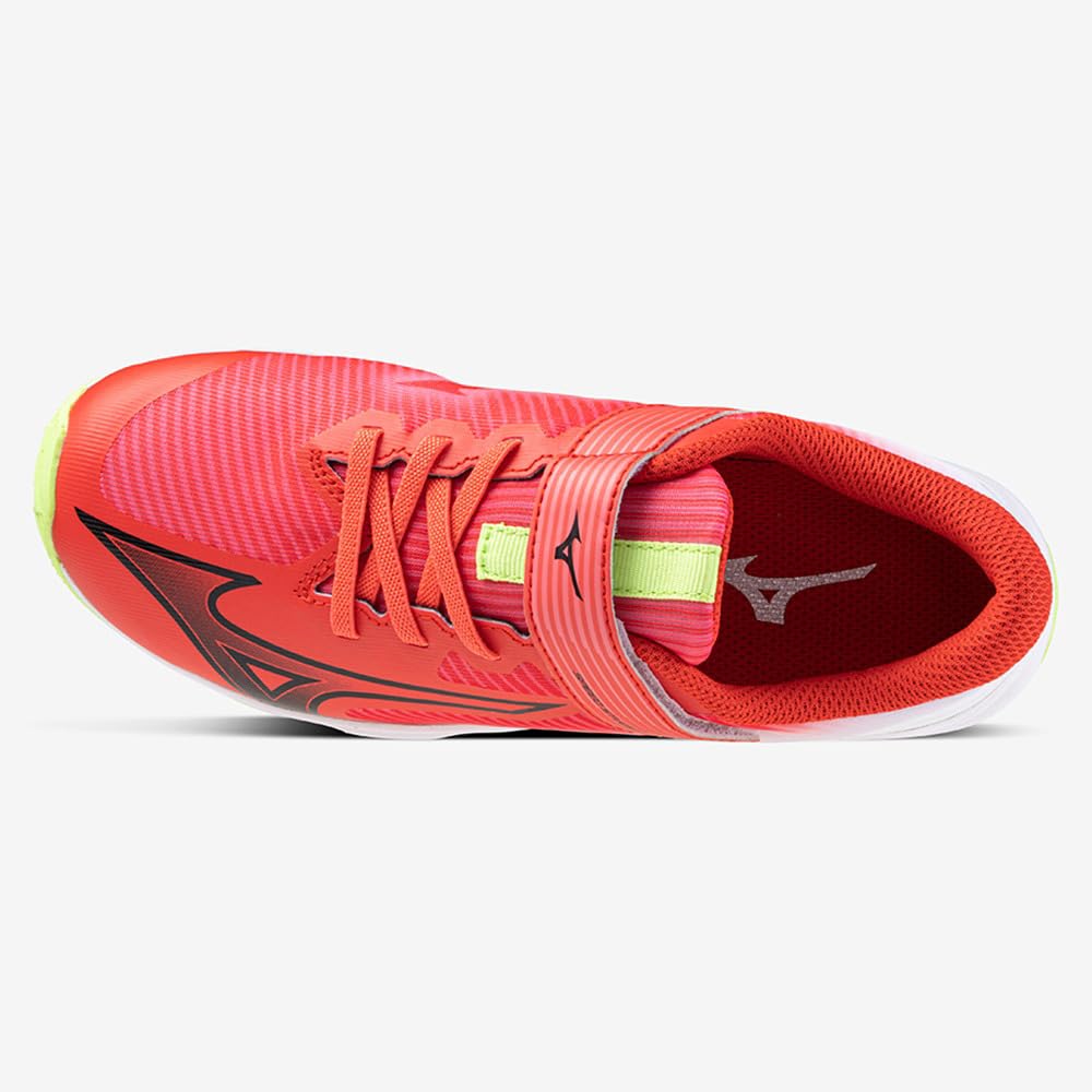 Junior Shoes Speed Studs 4 BELT Belt Athletic Shoes Sports Day Commuting Lightweight Elementary School Boys Unisex Children Red X Black X Yellow Cm 2E
