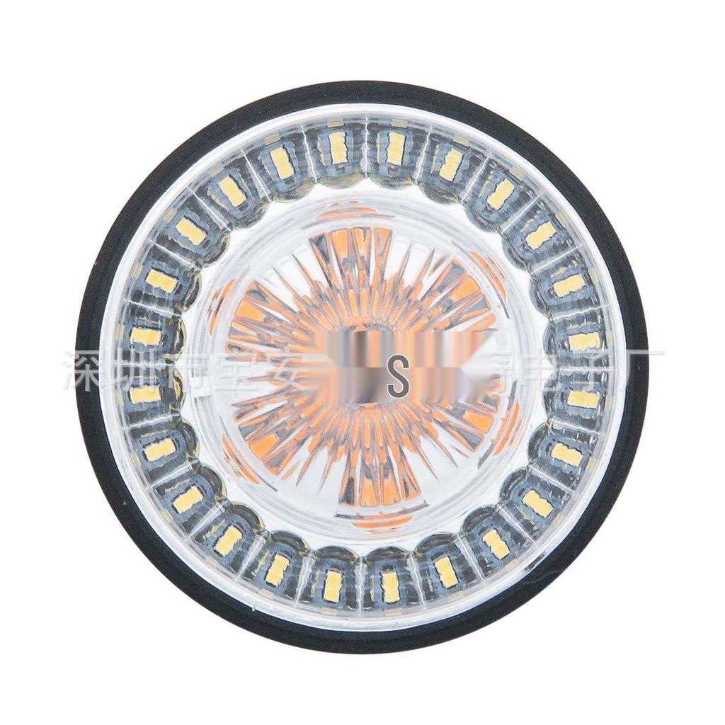 Harley Motorcycle 1157 LED Front/Rear Turn Signals & Brake Lights - White/Yellow