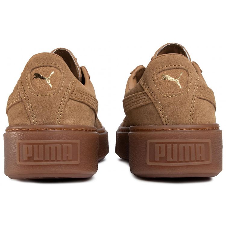 Puma Suede Platform Low Top Sneakers Women Sneakers Wheat 365698-09