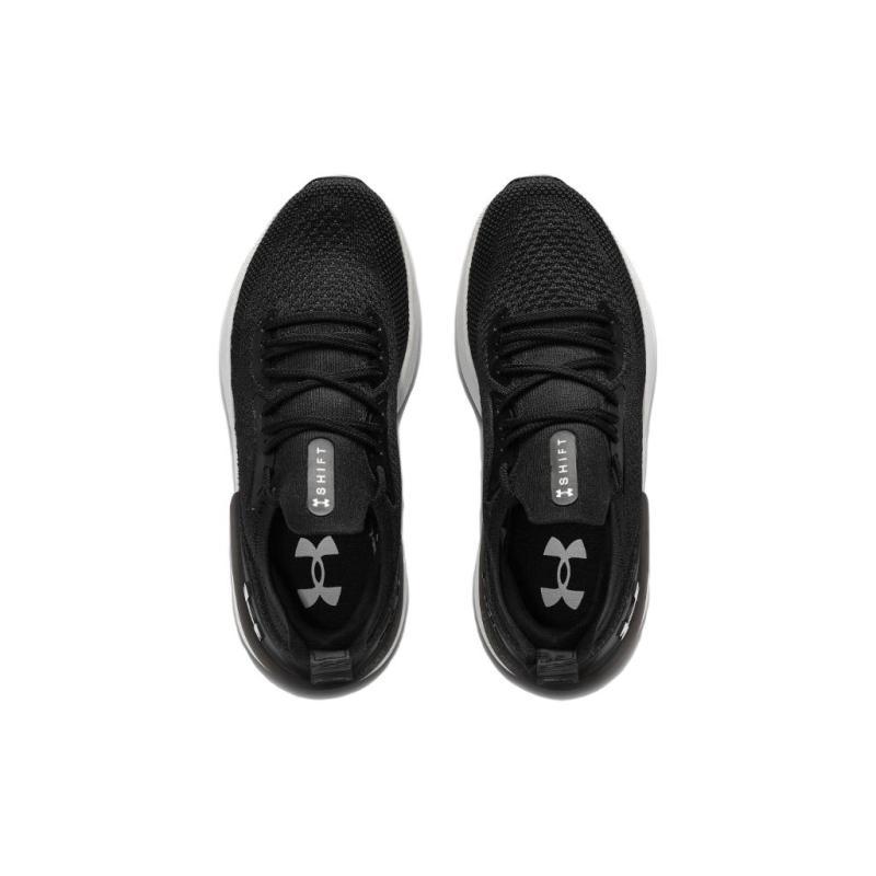 Under Armour Shift Low Top Running Shoes Men's Black White Sneakers 3027776-001