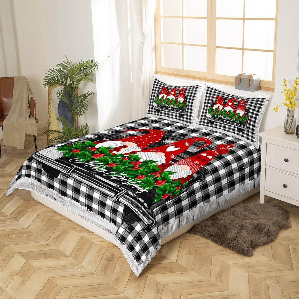 Christmas-themed Down Comforter Set Bedding Set 3-piece Duvet Cover Set