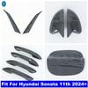 For Hyundai Sonata 11th 2024 2025 Rearview Mirror / Door Handle / Fuel Tank / Rear Fog Lamp Eyebrow Strip Cover Trim Accessories