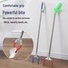 Stainless Steel Long-Handled Trash Grabber Tongs for Sanitation and Retrieval
