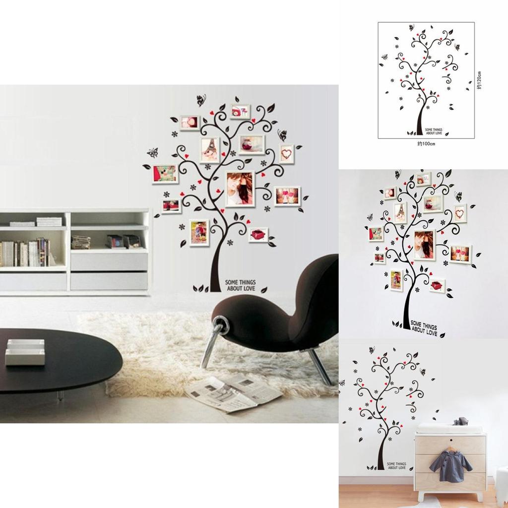 Beautiful Frame Tree Wall Stickers Exquisite Vinyl Decor For Enchanting Home Atmosphere