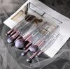 10 Crystal Makeup Brushes Eyeshadow Brushes Blush Brushes Loose Powder Brushes Set Full Set of Makeup Tools