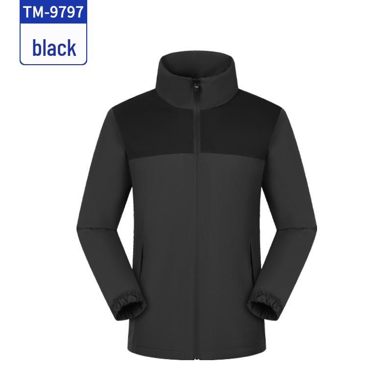 Velvet Collar Windbreaker: Custom Print, Warm, Windproof, Versatile Outdoor Jacket.