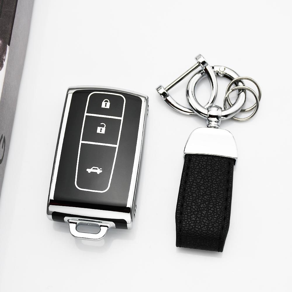 Auto Keychain Key Fob Protector Tpu Car Key Case Cover For Toyota Corolla Verso Camry Prius 2004-2009 Shell Auto Accessories