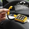 Creative Retro Temporary Parking Car Number Plate Old Telephone Theme Mobile Phone Number Retention Car Interior Decoration