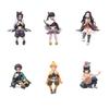 Demon Slayer Kimetsu No Yaiba PVC Figuren Set Mit Sitzenden Posen Modellen Zum Sammeln Und Ausstellen