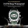 POEDAGAR Original Fashion Men Clock Luminous Waterproof Chronograph Date Watch for Man Luxury Leather Quartz Watches Reloj