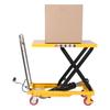 330lbs Hydraulic Lift Cart 21-72cm Height Adjustable Manual Single Scissor Lift for Material Handling and Transportation