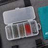 5-Compartment Fishing Lure Box, Soft Hard Bait Hook Fishing Accessory Organizer Case, Clear Visible Plastic Fishing Tackle Storage Container