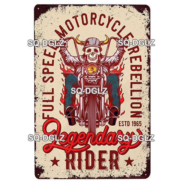 Motorcycles Metal Sign Vintage Plaque Metal Poster Tin Sign Wall Decoration Bar Pub Decor For Garage Racing Car Poster
