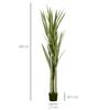 Artificial Yucca Large 190cm Artificial Plant, Plastic Artificial Plant In Pot, 17 X 17 X 190 Cm Emerald Green
