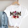 European Leopard Print Mom TShirt Korean Version ShortSleeved Base Shirt Fashion Creative Family Clothing for Women