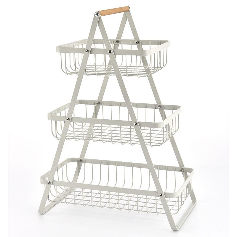 3 Tier Countertop Fruit Basket,Portable Fruit Bowle Basket Kitchen Organizer Storage & Dining Room Fruits Vegetable Bread Snacks