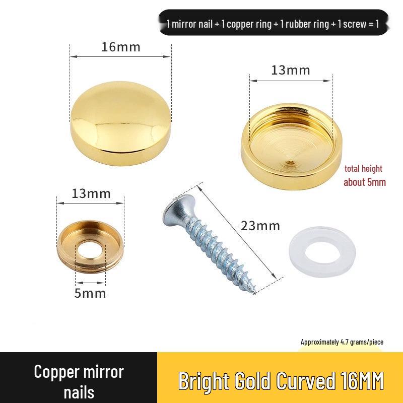 Copricerchio Specchio Rameo per Coperture Decorative