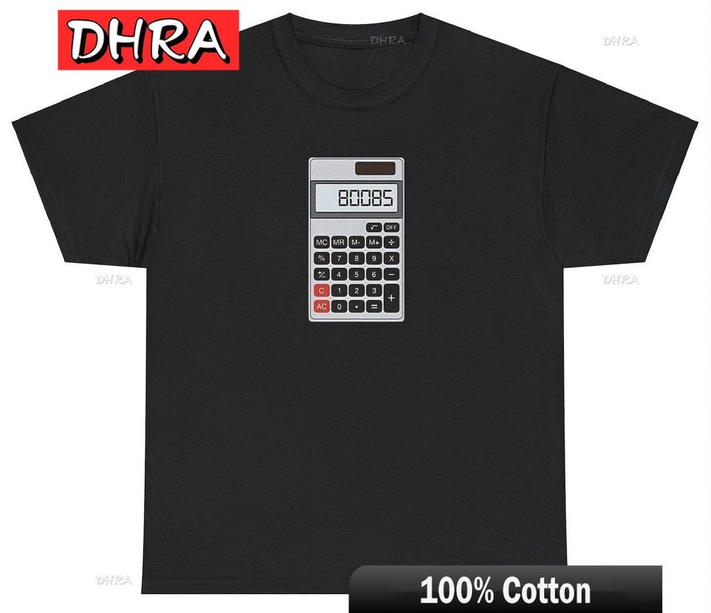 Boobs Calculator T Shirt Funny Sarcastic School Nostalgic 80085 Dank Meme Tee Custom Edgy Tshirts Birthday Tees Unisex Tshirt