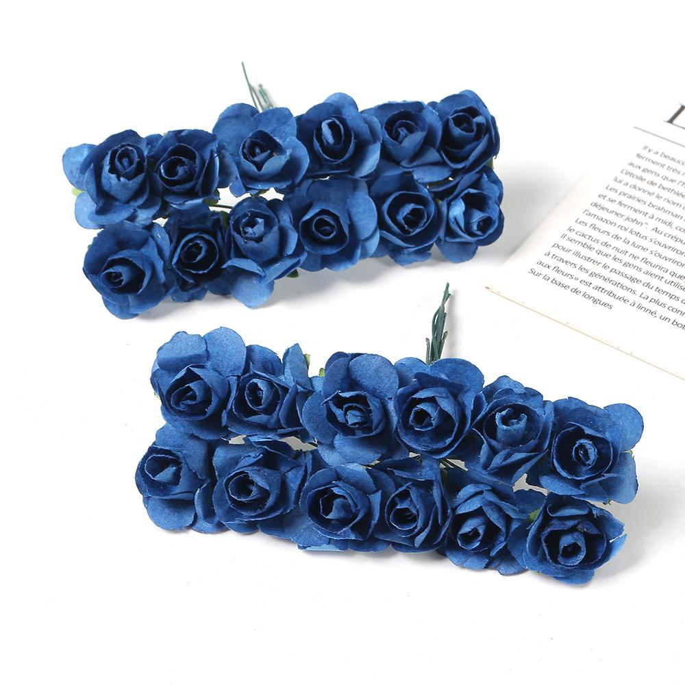 144Pcs Artificial Rose Bouquets Paper Fake Flowers Home Room Decor Wedding Decoration Christmas Navidad 2025 New Year DIY Wreath