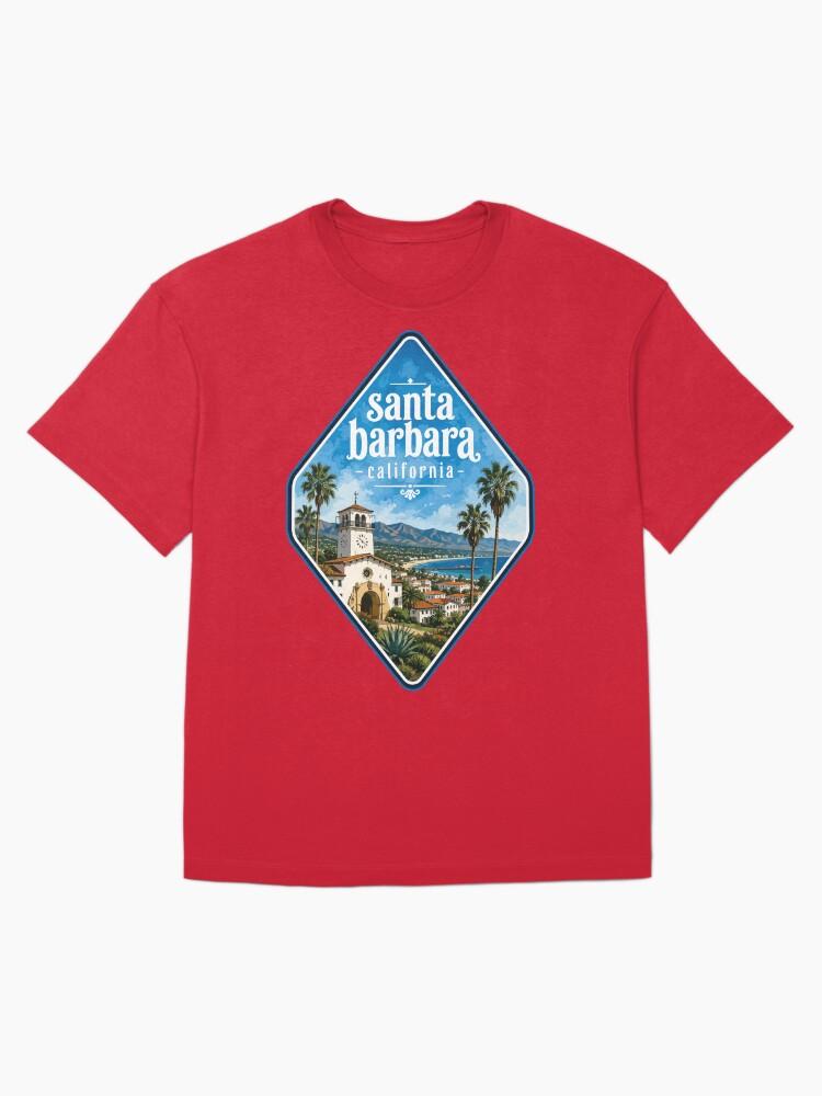 Barbara Santa Barbara California USA Watercolor Oversized T-Shirt