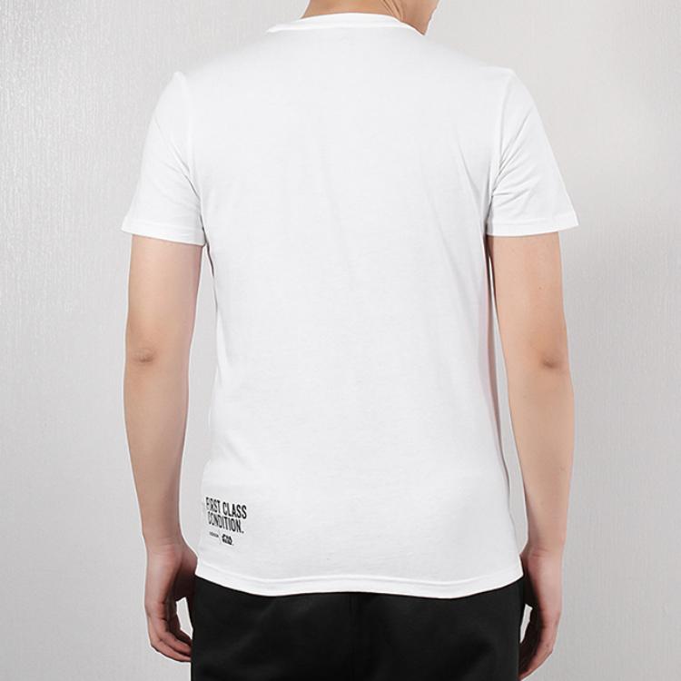 Adidas Neo Round Neck Comfortable Casual Sports Short Sleeve T-Shirt Men Tops White DW8172