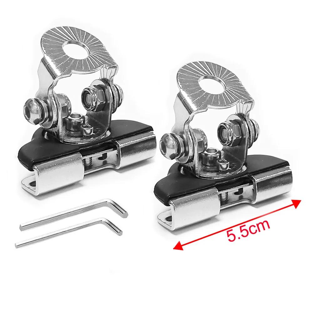 1Pair Car Hood Light Bracket Led HID Offroad SUV Truck Engine Cover Door Edge Work Lamp Clip Mount Holder Clamp Universal