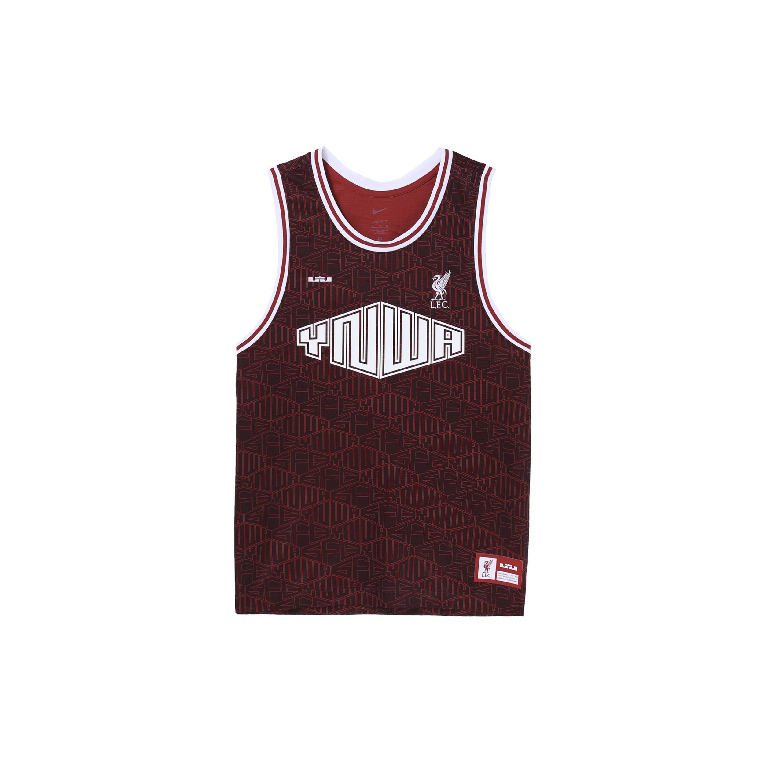 Nike LeBron x Liverpool FC DNA Basketball Jersey Red Men s DV9519-652 L