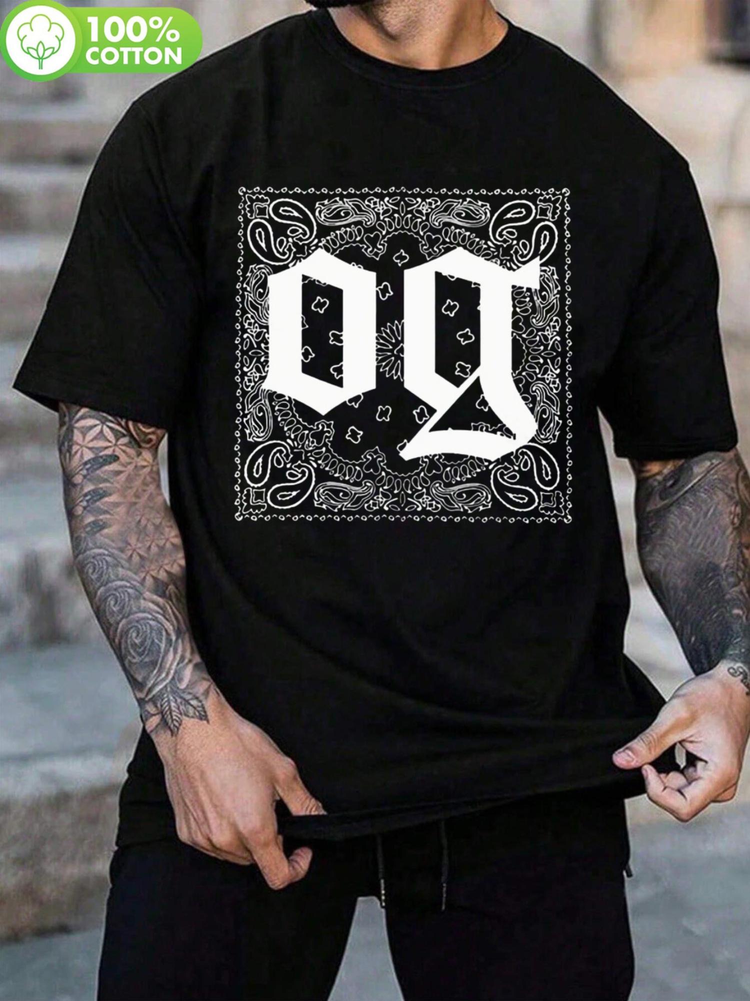 Summer 2025 Street Style Graphic Tee - Black Casual Crew Neck T-shirt with Trendy Pixelated Design M