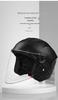 Unisex Winter Half Helmet for Electric Motorcycles - All-Season Cold Protection, Warm, 3C Certified
