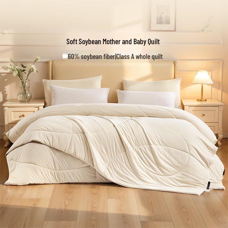 

Fuanna All-Season 60% Soy Fiber Ultra-Soft Duo Quilt 152x210cm Single