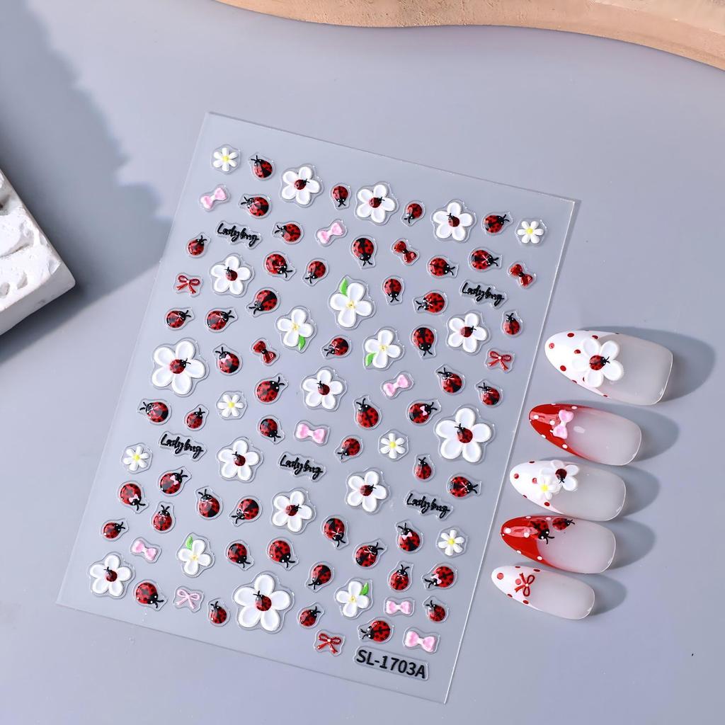 Korean Harajuku Cartoon Style 3D Blueberry Nail Art Stickers