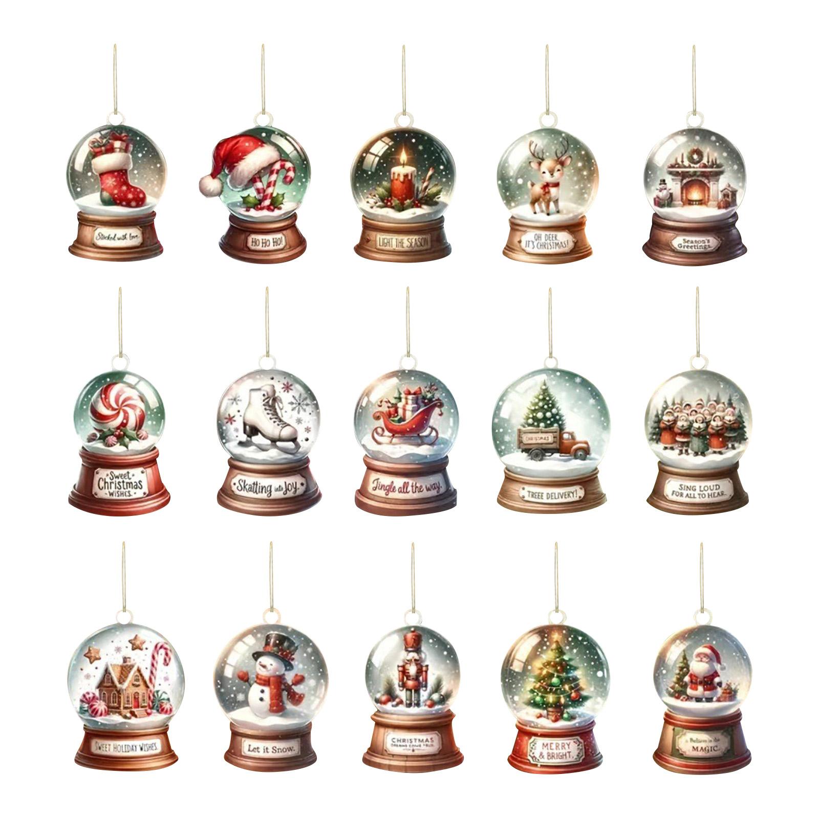 

2D Flat Wooden Christmas Bohemian Pendant,Christmas Ornaments Christmas Snowman Jewelry Unique Snowflake Decoration ,30pcs One Size коричневый