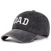 2Pcs/ Set DAD MOM Embroidery Couple Washed Baseball Cap Outdoor Sun Protection Casual Cap Suitable for Spring and Autumn Travel Seaside Vacation