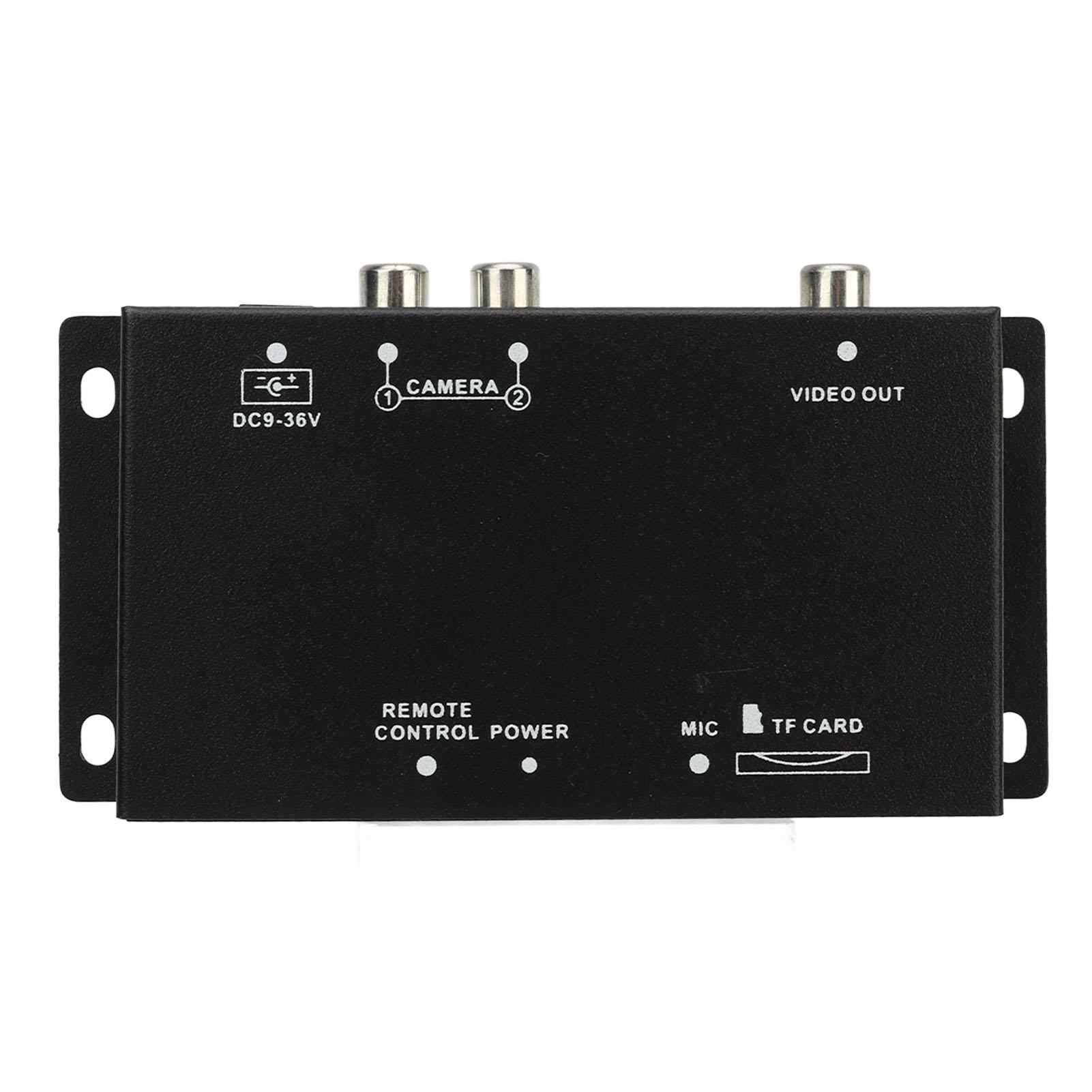 

DC 12V 24V 2-канальный мобильный цифровой видеоразветвитель блок управления резервной камерой 720P переключатель изображения для