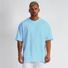 Men's Plus Size Mesh Breathable Oversized Drop Shoulder Fitness T-Shirt