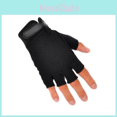 Durable Knitted Half Finger Gloves For Outdoor Adventures And Sports Protection